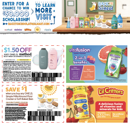 Digital Coupons Back to School 2022